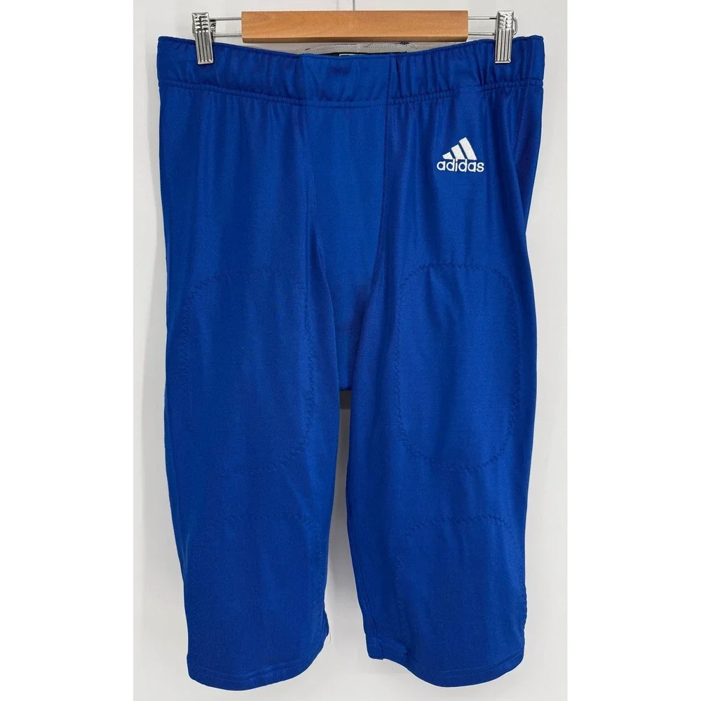 Adidas Mens Press Coverage 2.0 Football Girdle‎ Padded Shorts Blue Sz XL NEW